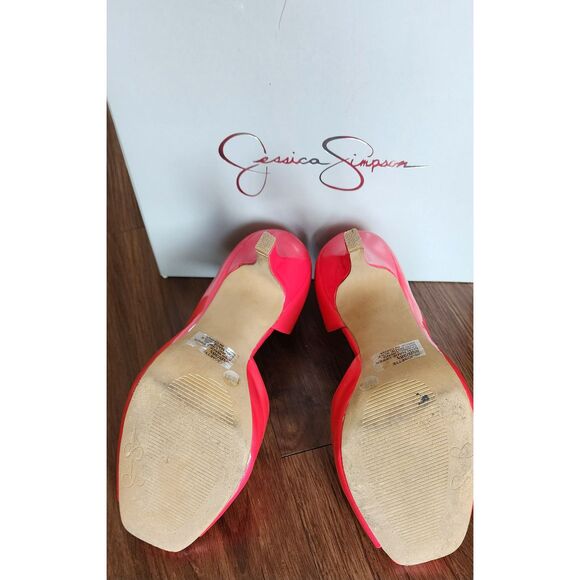 IN BOX Womens Size 8.5M Jessica Simpson HOT FUCHSIA Josette Platform Heels - Picture 4 of 8